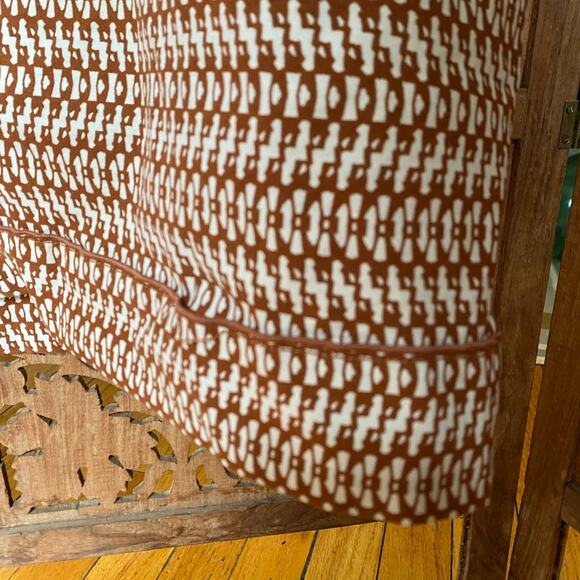 Anthropologie Square neck Slim Mini‎ tank Dress brown tan women's size 14 - Picture 5 of 14